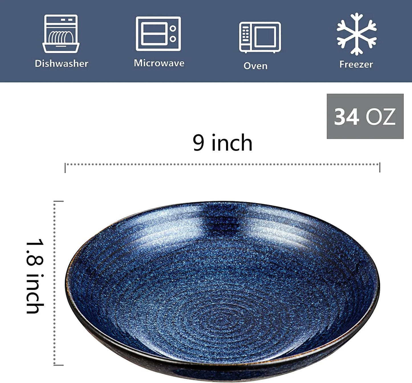 Ceramic Pasta Bowls Set
