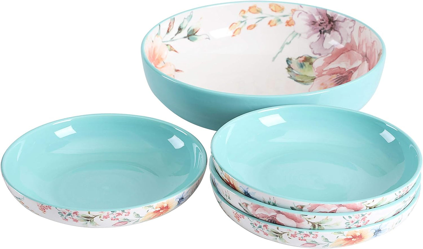 Margret'S Garden Ceramic Pasta Bowl