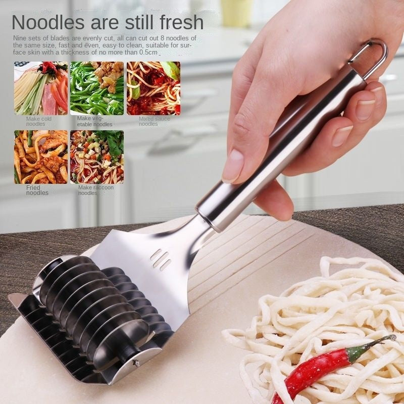Manual Pasta Cutter Stainless Steel Roller