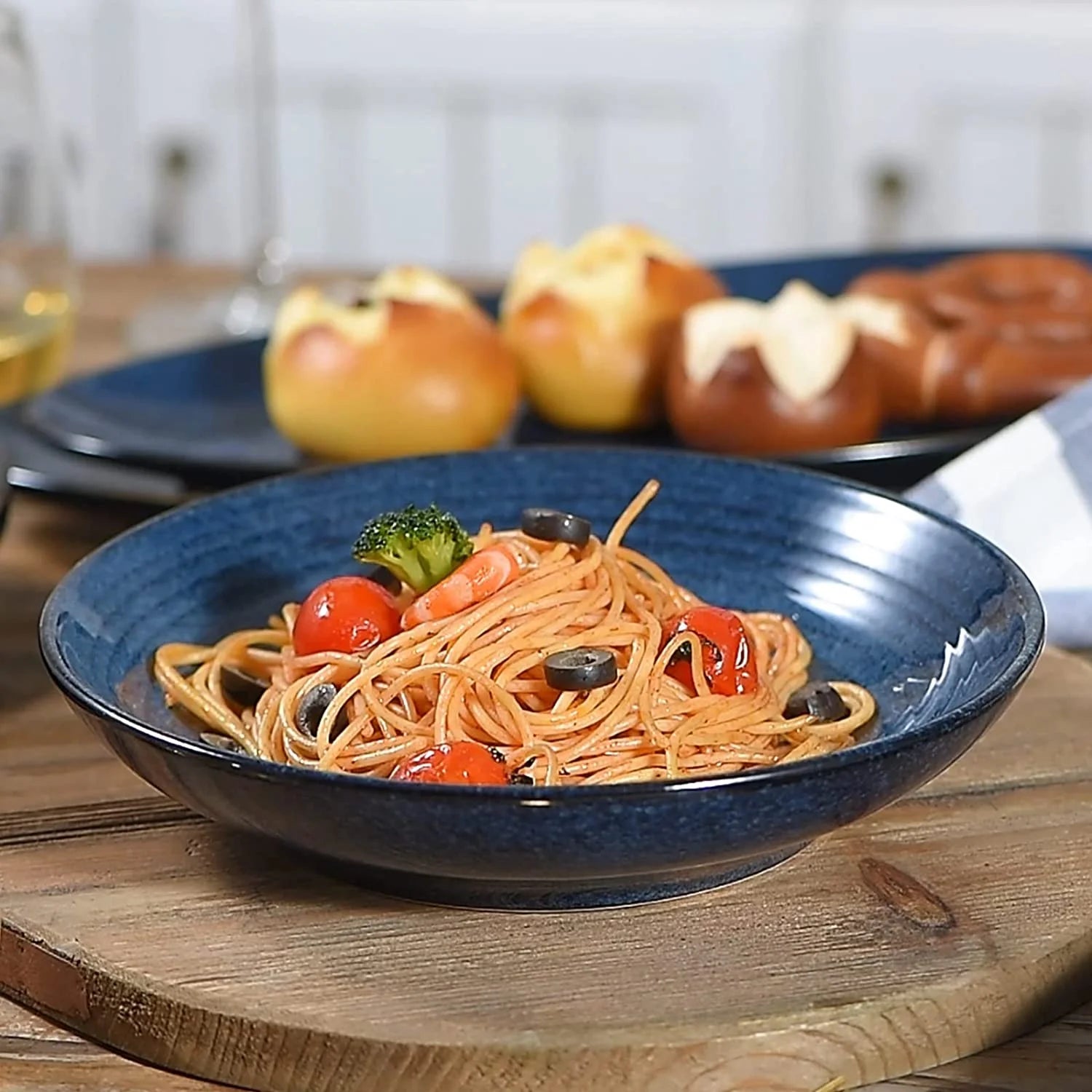 Ceramic Pasta Bowls Set