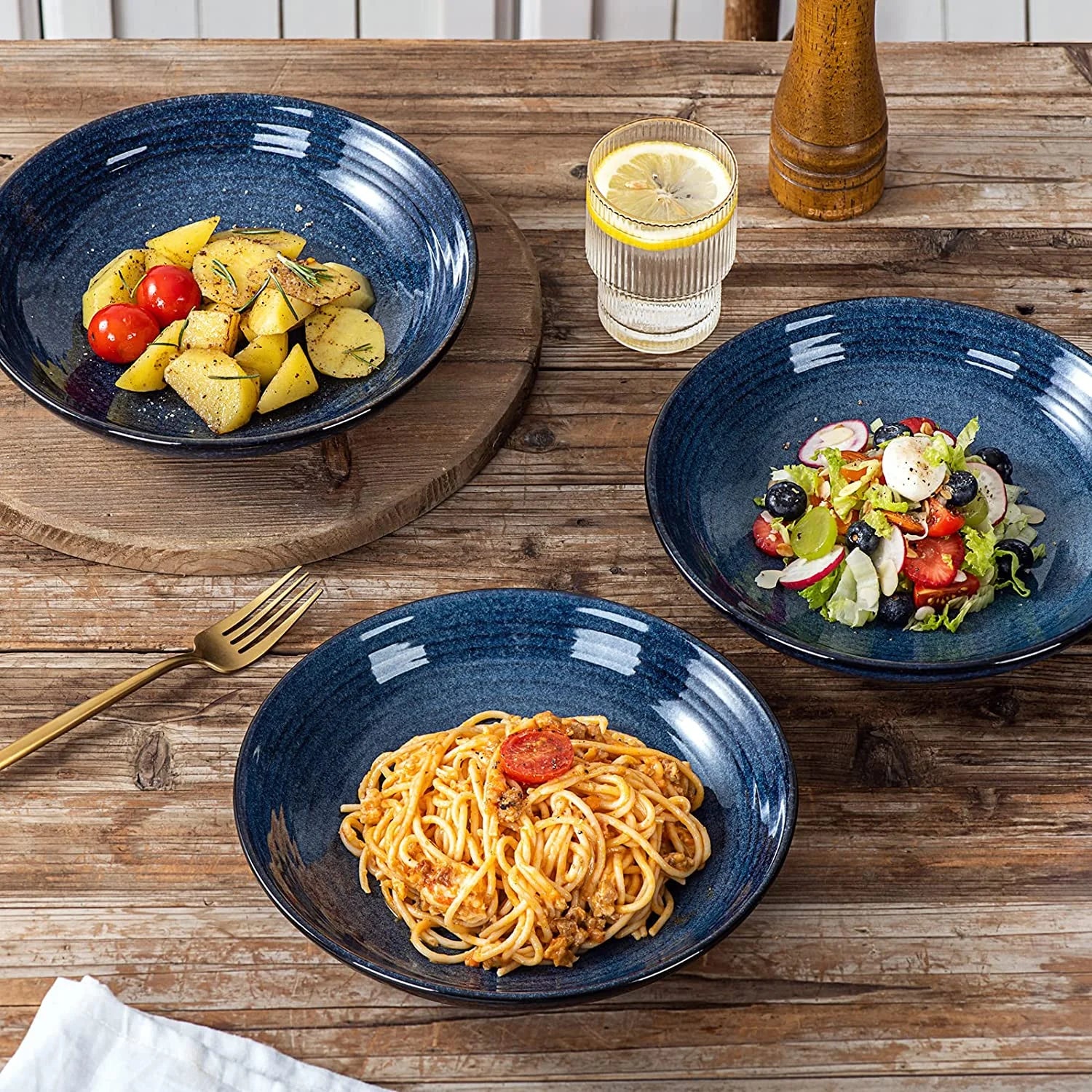 Ceramic Pasta Bowls Set