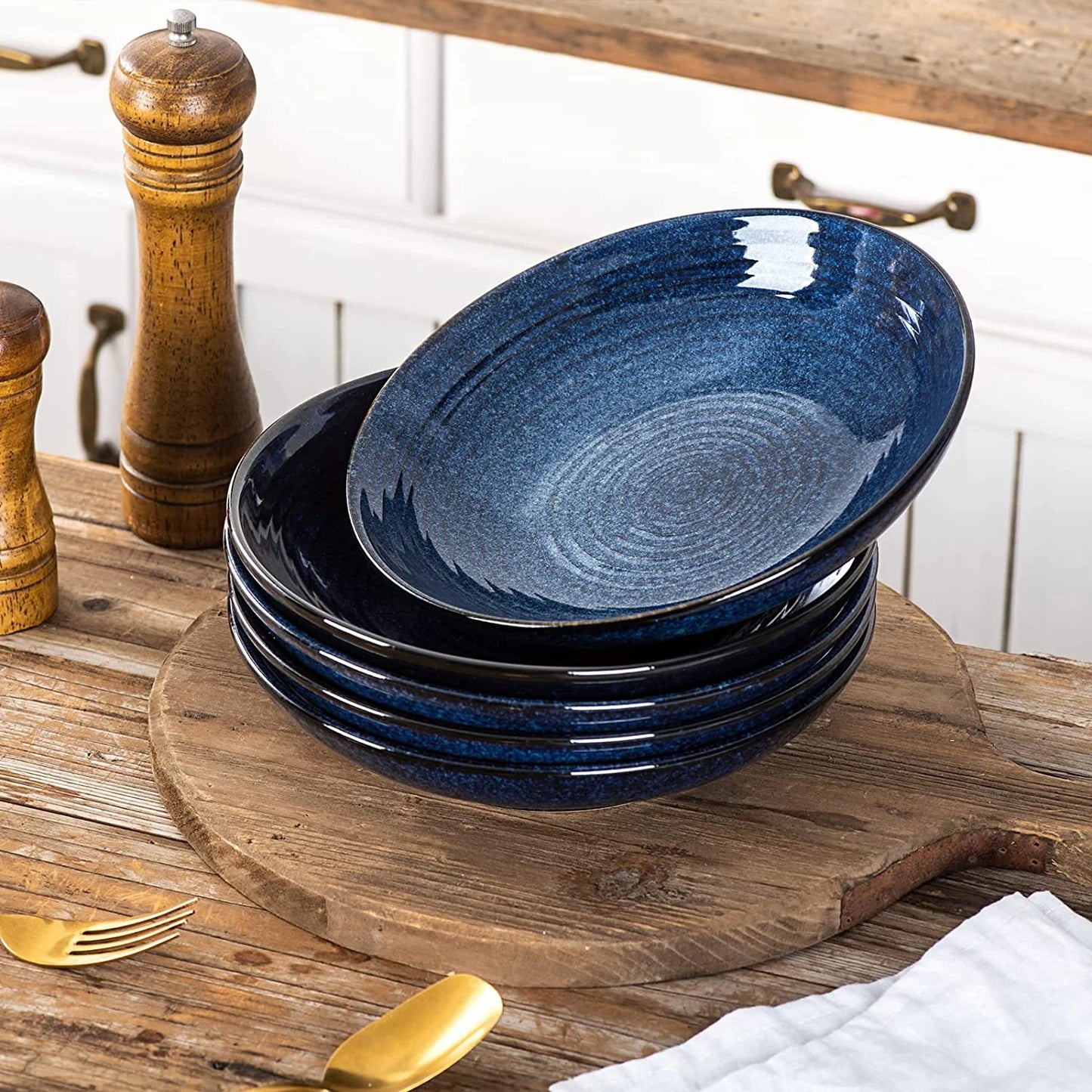 Ceramic Pasta Bowls Set
