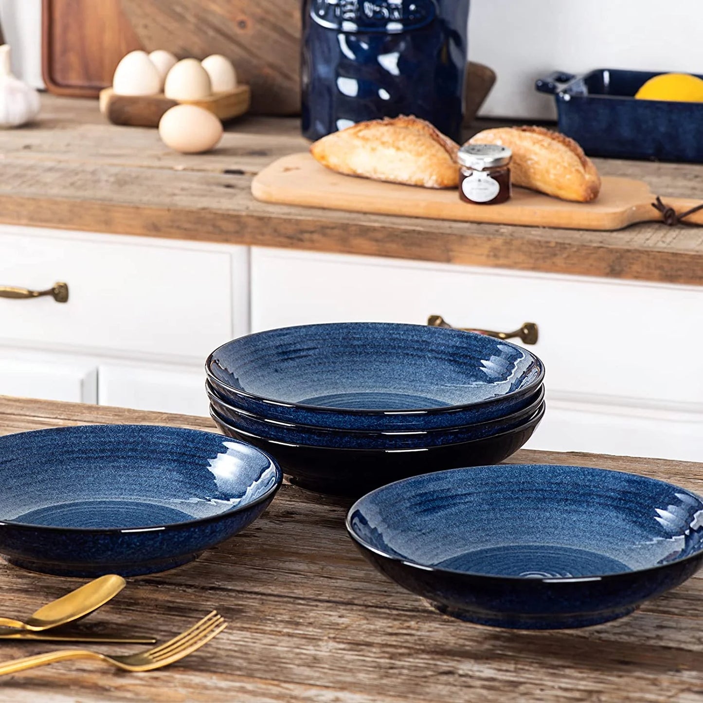 Ceramic Pasta Bowls Set