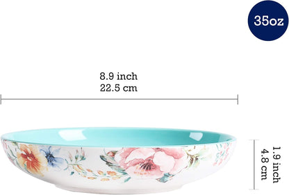 Margret'S Garden Ceramic Pasta Bowl